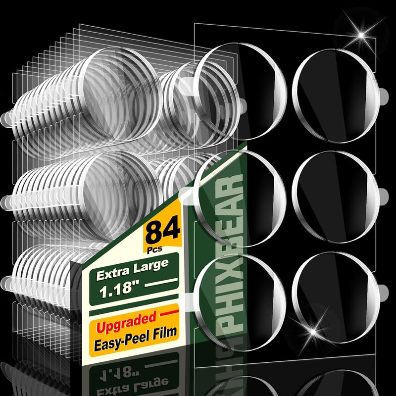 PHIXBEAR Extra Large 1.18" Museum Sticky Putty Heavy Duty Removable No Residue, Upgraded Easy-Peel Film, Wall Putty for Hanging Things, Crafts, Balloons, Posters & DIY, 84 Pcs - Image 1